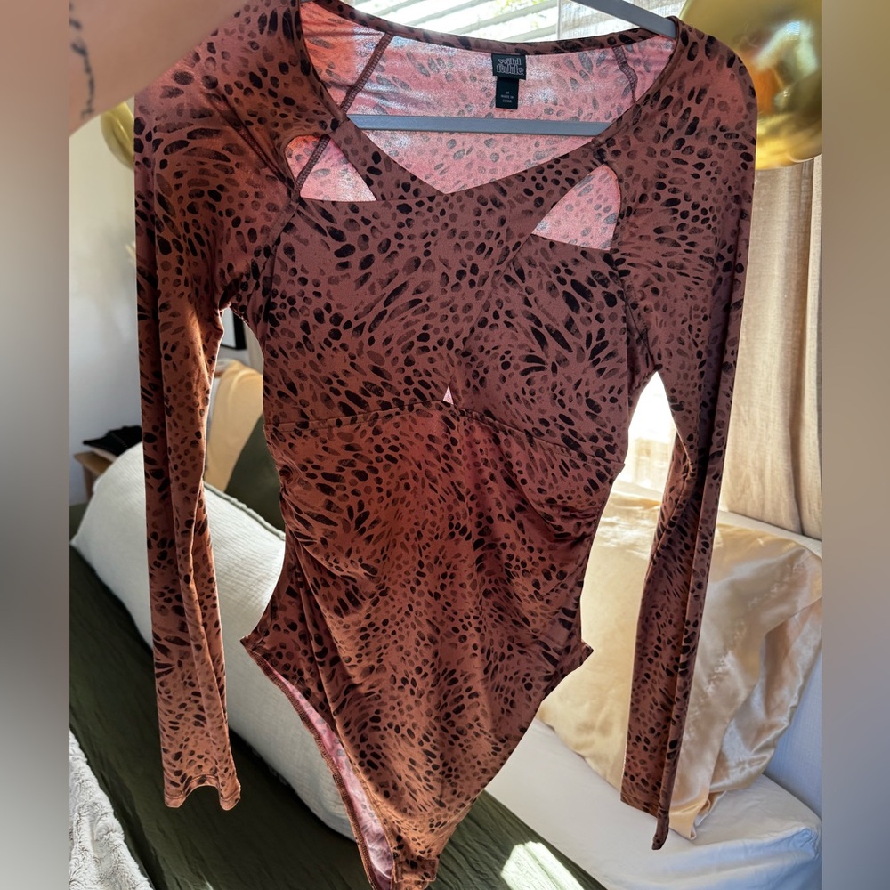 Cheetah print bodysuit